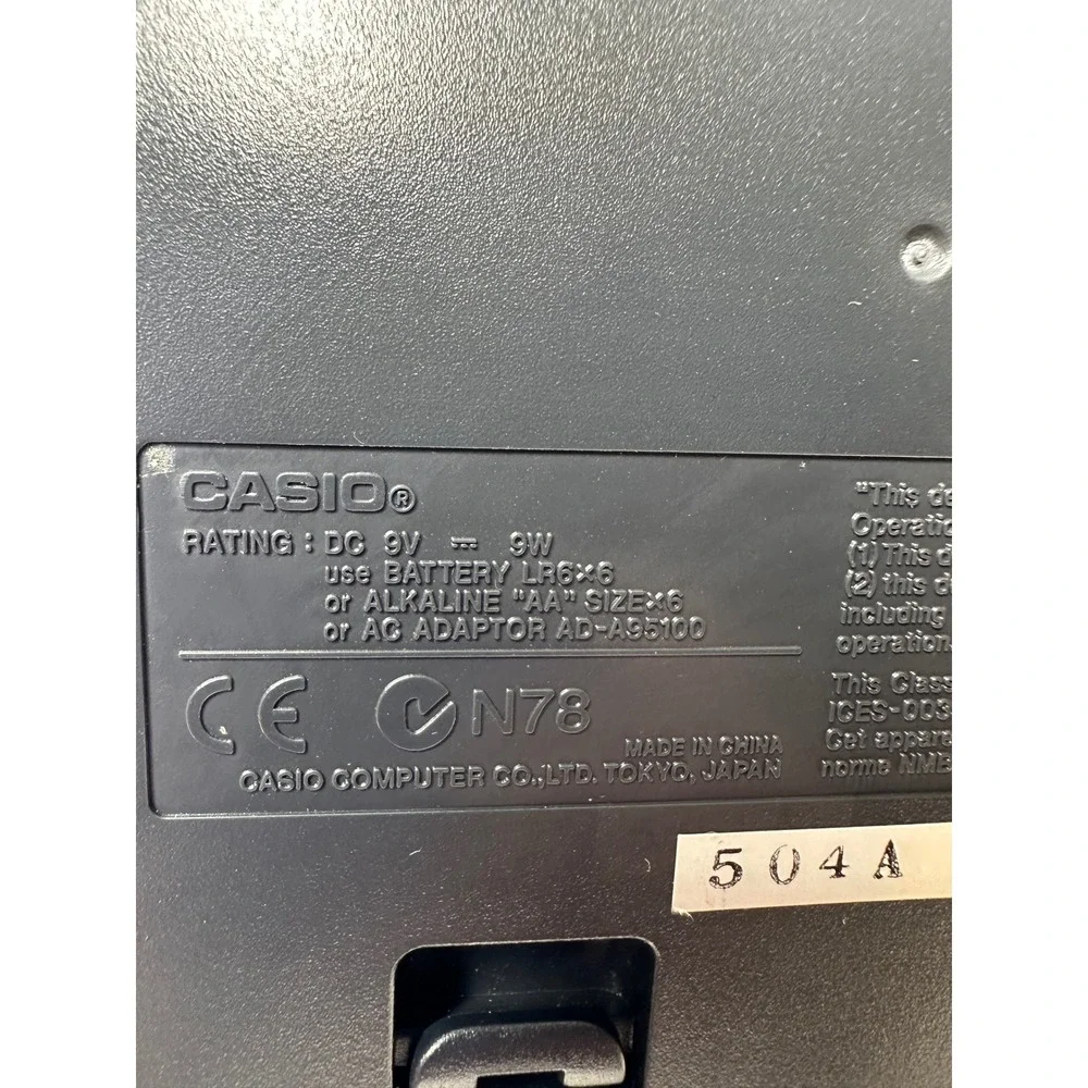 Casio KL-780 EZ-Label Printer Label It! Black Silver Bundle with Power Adapter